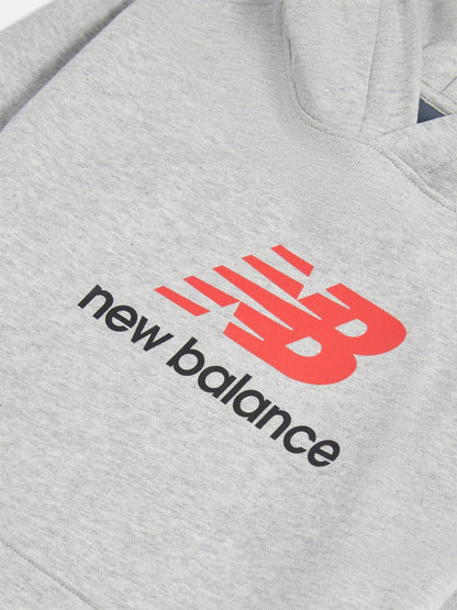 Dsiney Kidz - New Balance Grey Stacked Logo Hoodie image 3
