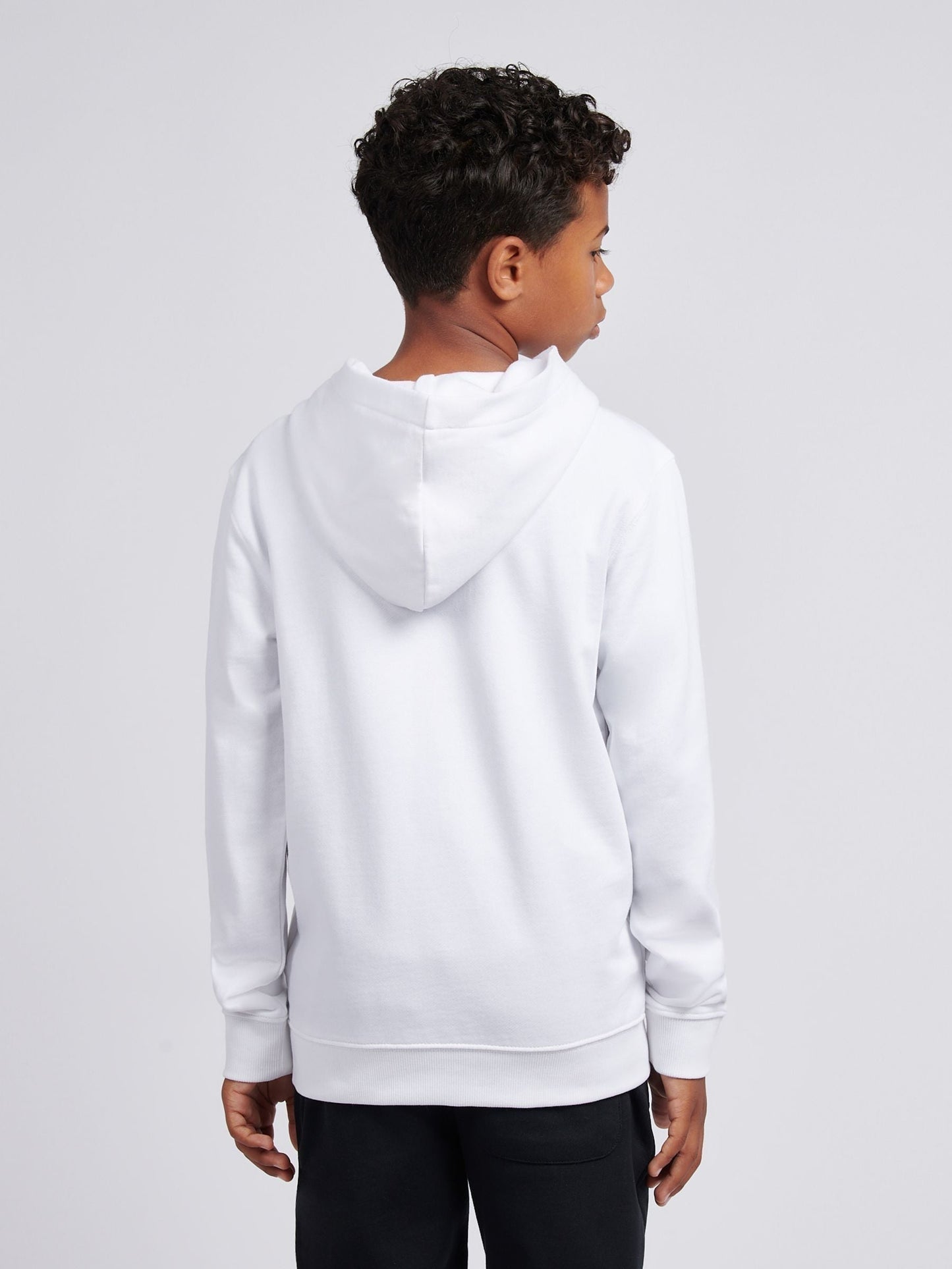 Dsiney Kidz - New Balance White Stacked Logo Hoodie image 3