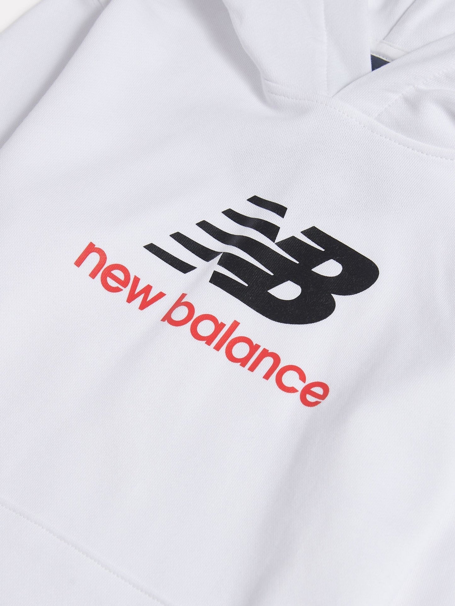 Dsiney Kidz - New Balance White Stacked Logo Hoodie image 6