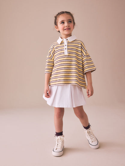 Dsiney Kidz - White Pleated Denim Skirt (3-16yrs) image 1
