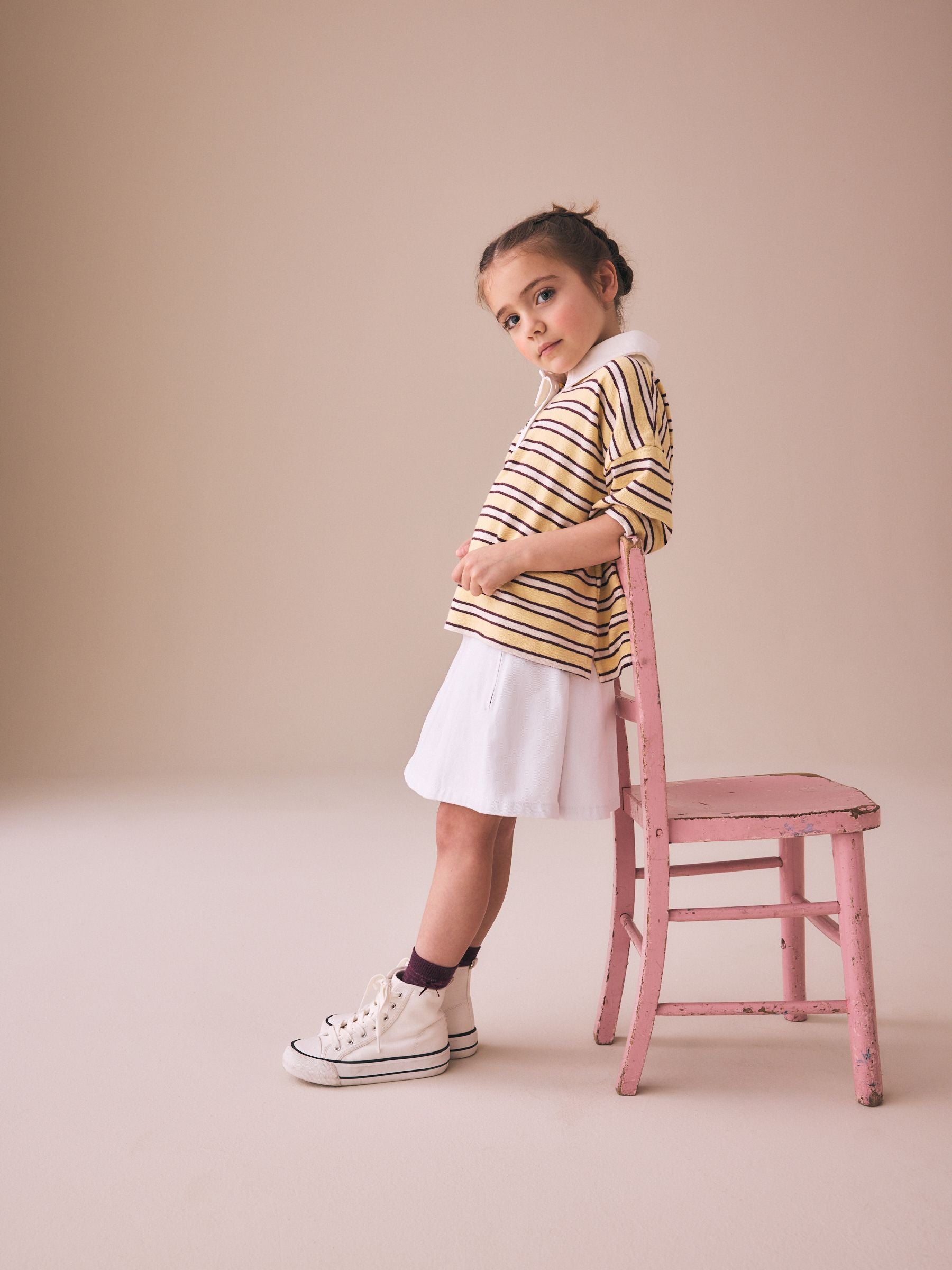 Dsiney Kidz - White Pleated Denim Skirt (3-16yrs) image 2