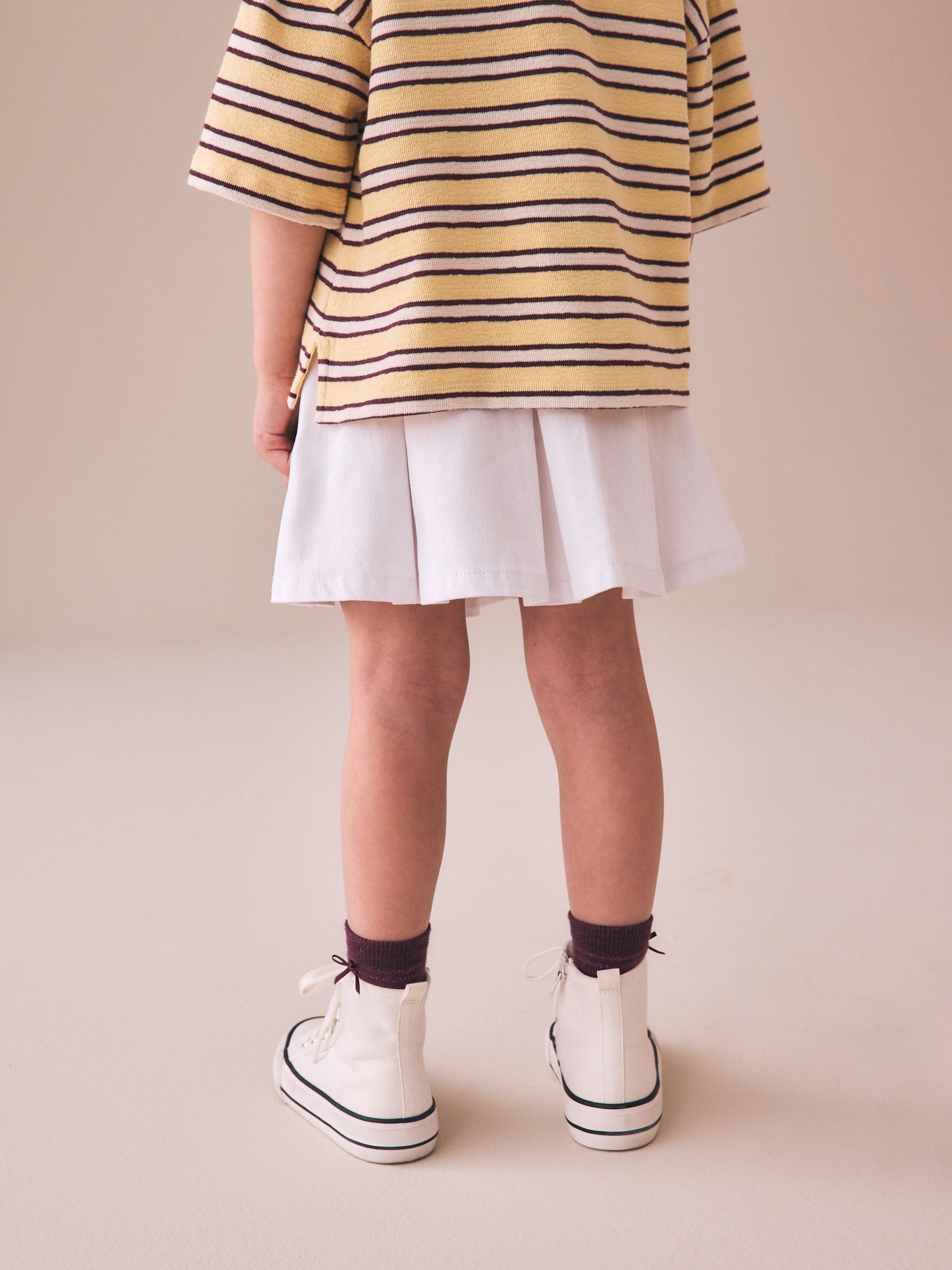 Dsiney Kidz - White Pleated Denim Skirt (3-16yrs) image 3