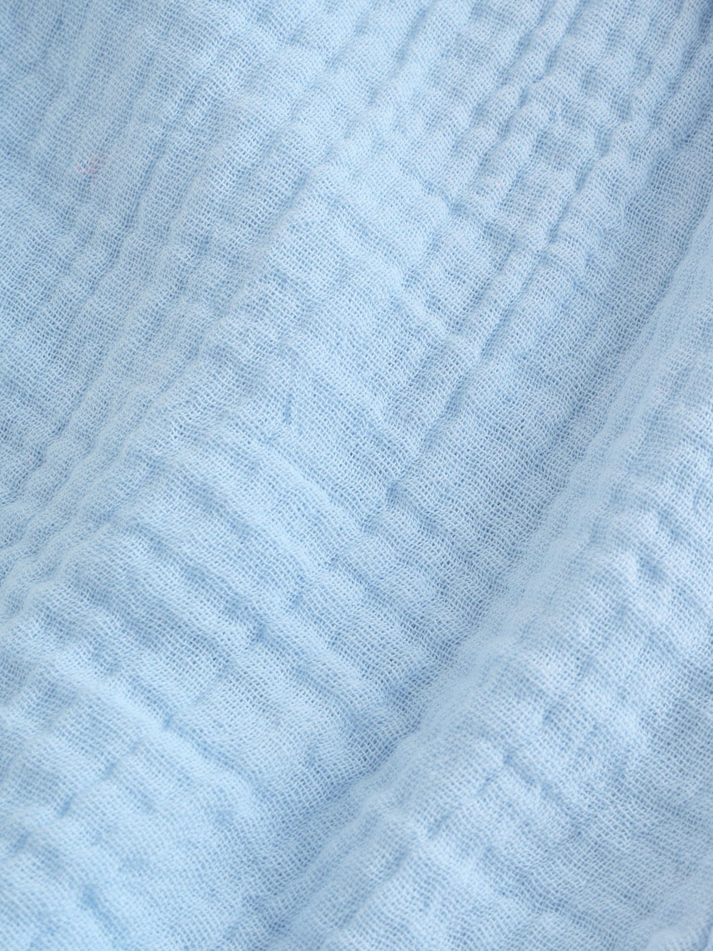 Light Blue Plain Short Sleeve Double Cloth Shirt & Shorts Set (3mths-10yrs) image 6
