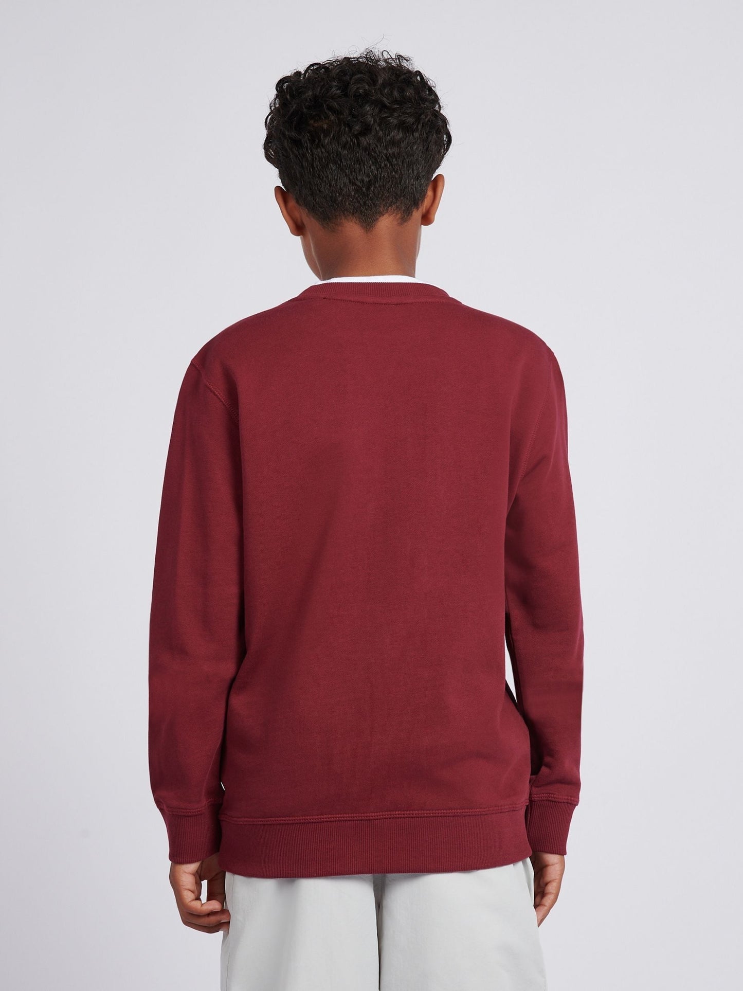 Dsiney Kidz - New Balance Red French Terry Small Logo Crew Neck Sweatshirt image 3