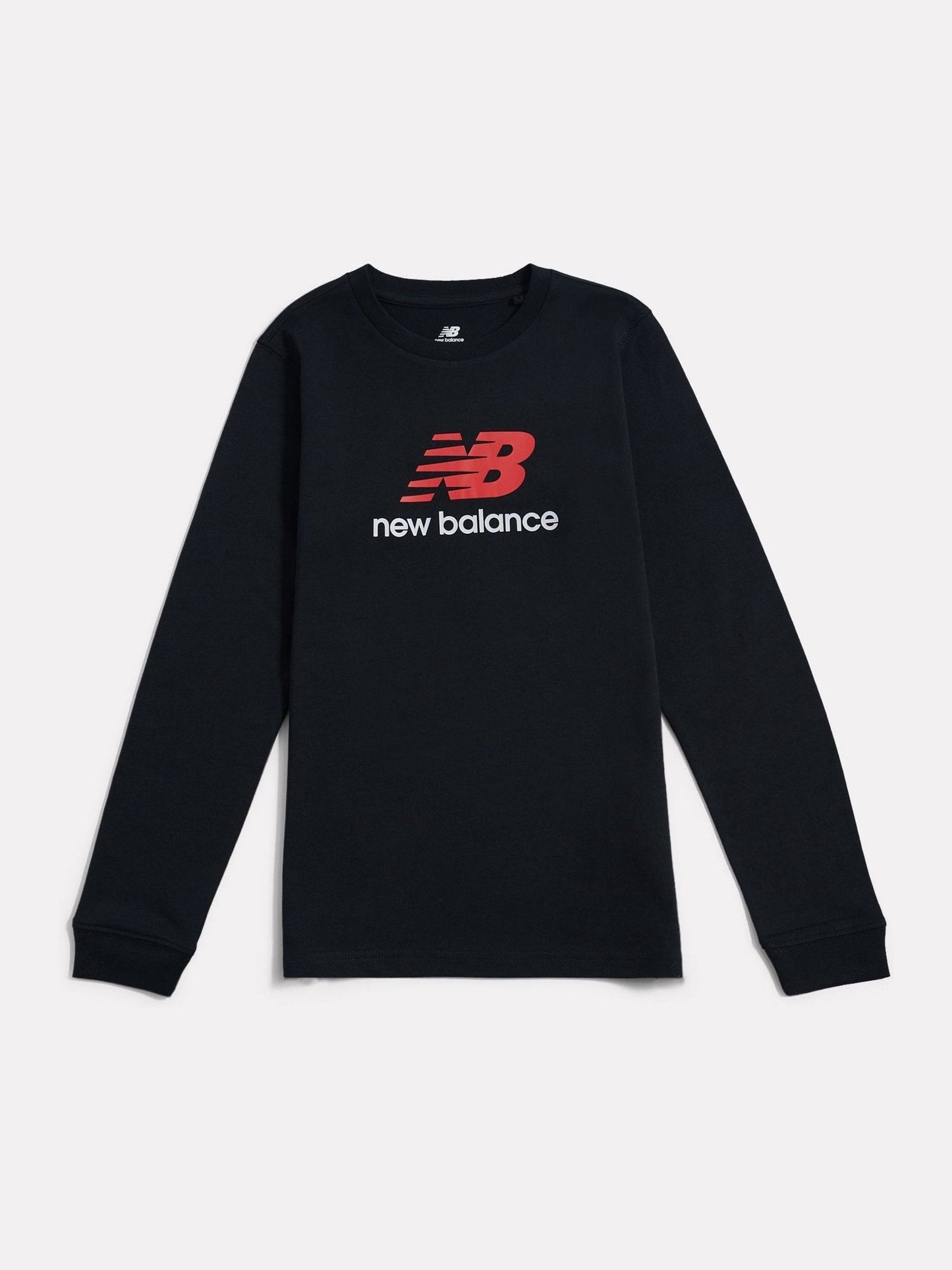 Dsiney Kidz - New Balance Black Jersey Stacked Logo Long Sleeve T-Shirt image 6