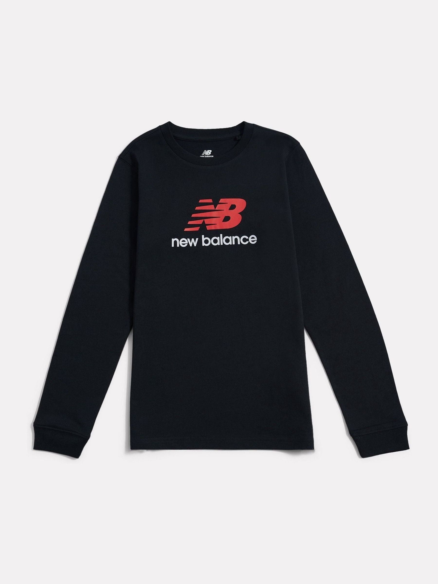 Dsiney Kidz - New Balance Black Jersey Stacked Logo Long Sleeve T-Shirt image 6