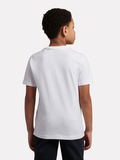 Dsiney Kidz - New Balance White Jersey Stacked Logo T-Shirt image 3