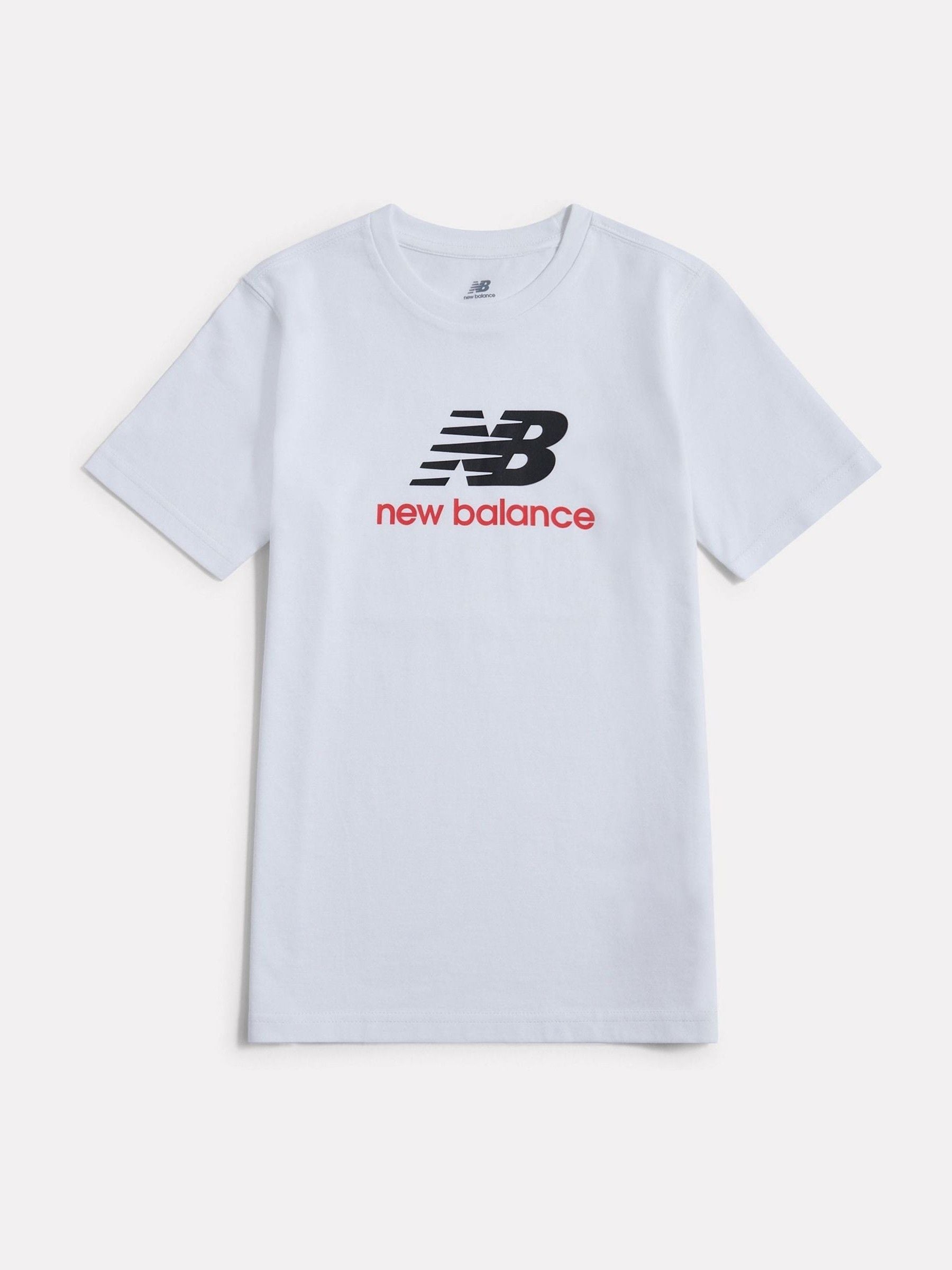 Dsiney Kidz - New Balance White Jersey Stacked Logo T-Shirt image 6