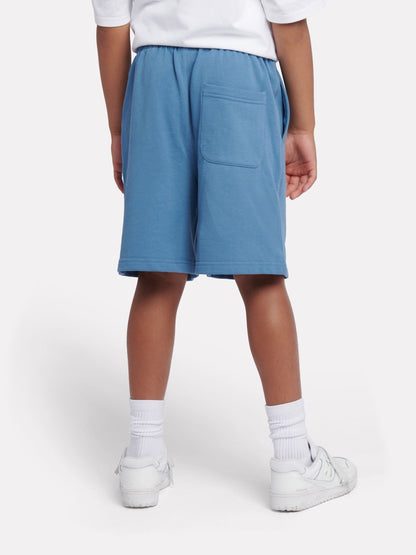 Dsiney Kidz - New Balance Blue French Terry Small Logo Cotton Shorts image 3