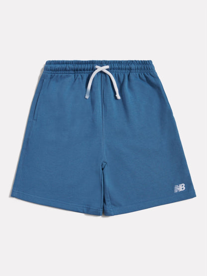 Dsiney Kidz - New Balance Blue French Terry Small Logo Cotton Shorts image 6