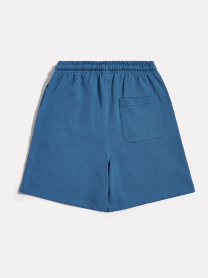 Dsiney Kidz - New Balance Blue French Terry Small Logo Cotton Shorts image 7