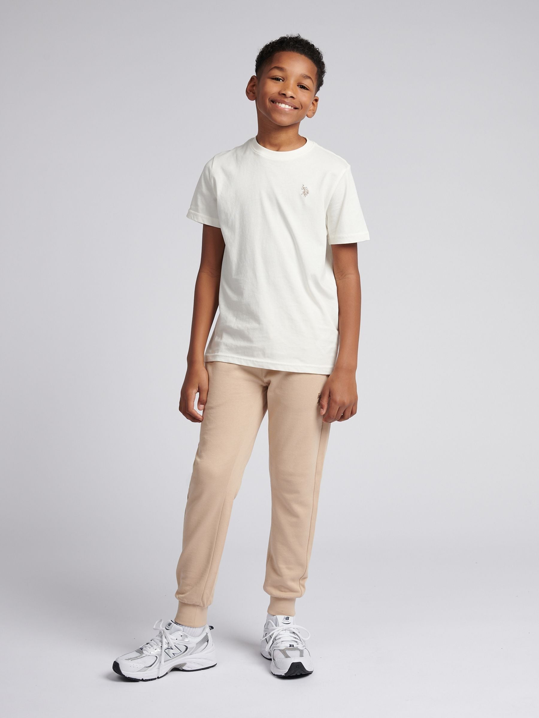 Dsiney Kidz - U.S. Polo Assn. White Texture Double Horsemen T-Shirt image 3