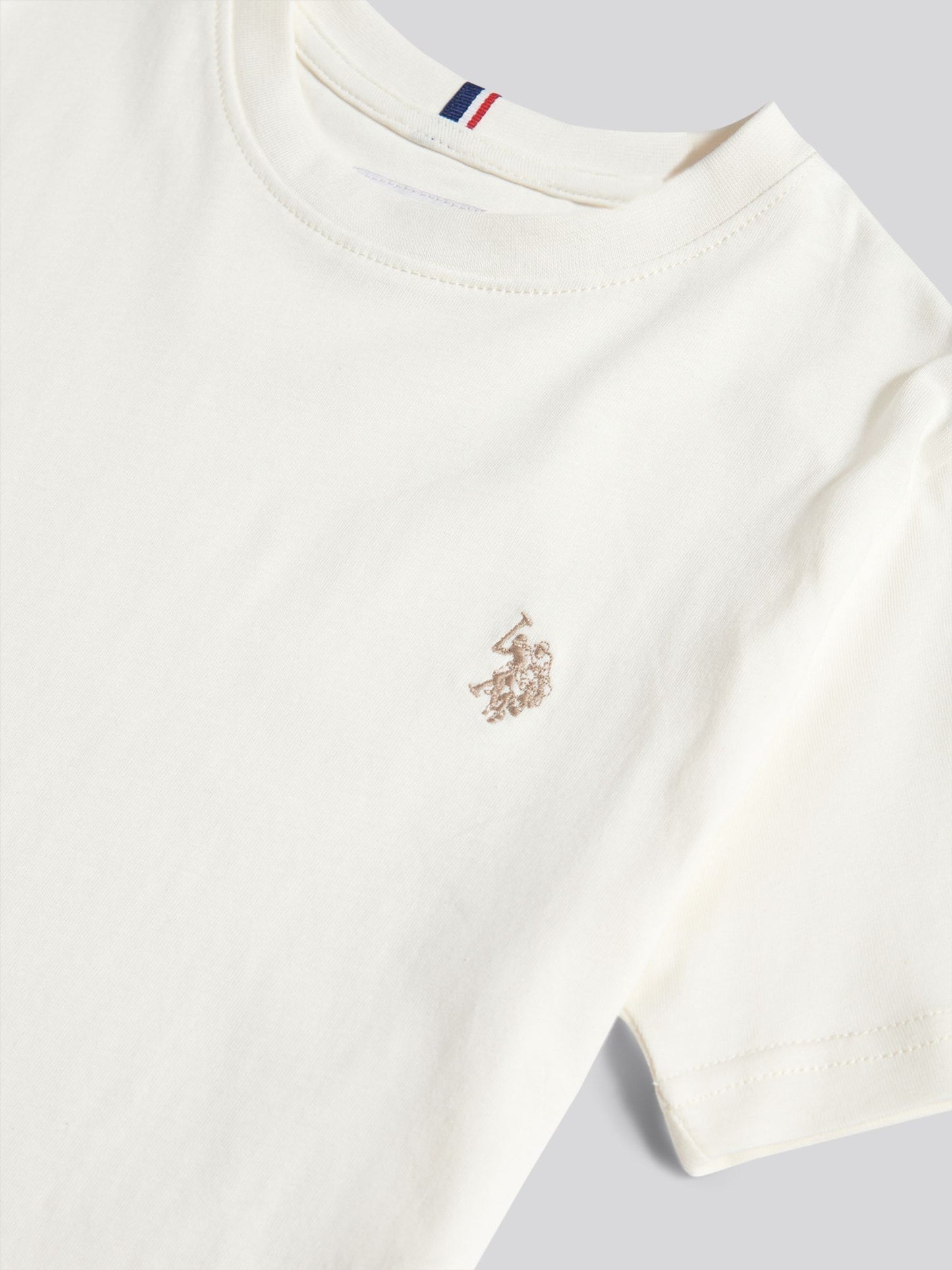 Dsiney Kidz - U.S. Polo Assn. White Texture Double Horsemen T-Shirt image 8