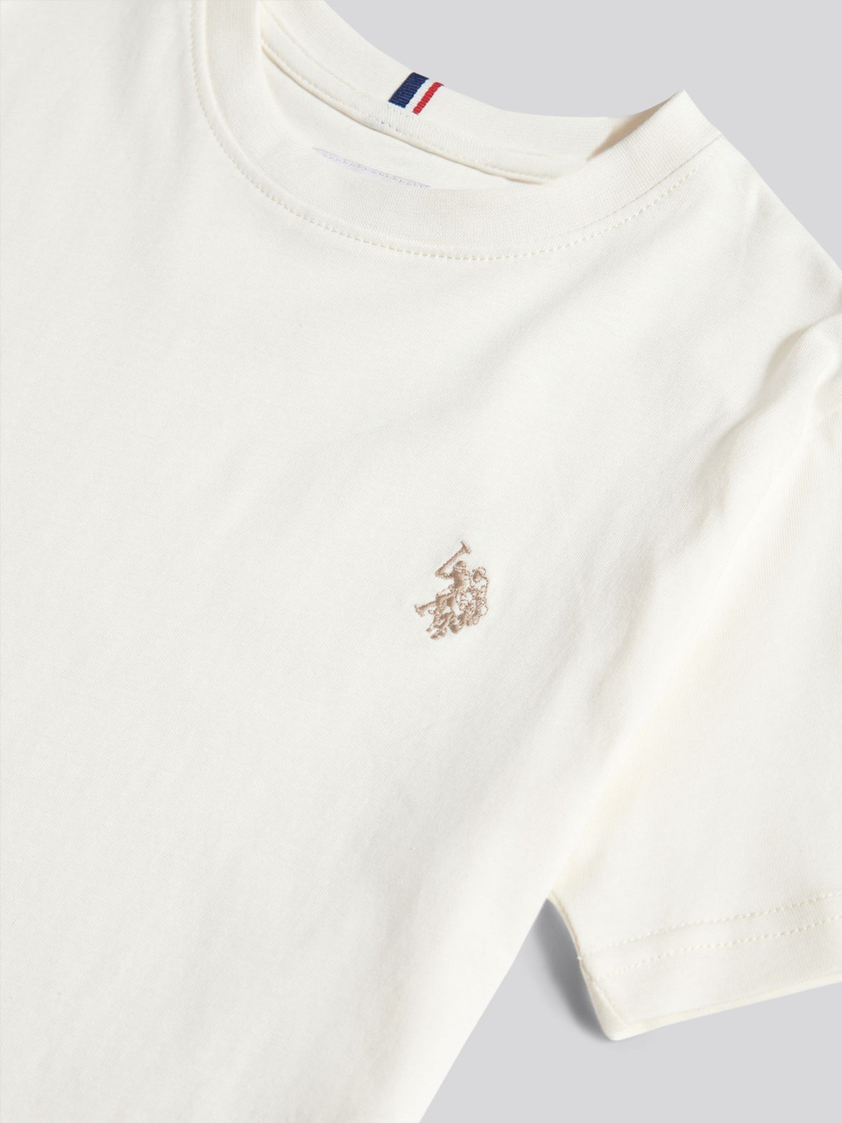 Dsiney Kidz - U.S. Polo Assn. White Texture Double Horsemen T-Shirt image 8