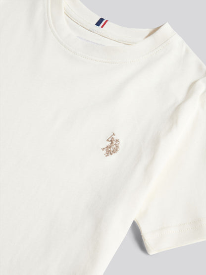 Dsiney Kidz - U.S. Polo Assn. White Texture Double Horsemen T-Shirt image 8