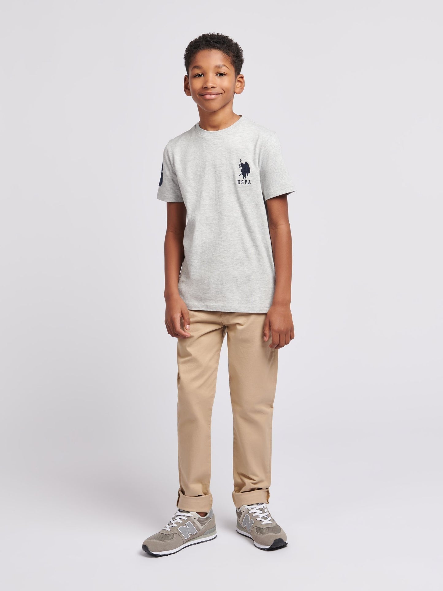 Dsiney Kidz - U.S. Polo Assn. Light Grey Player 3 T-Shirt image 3
