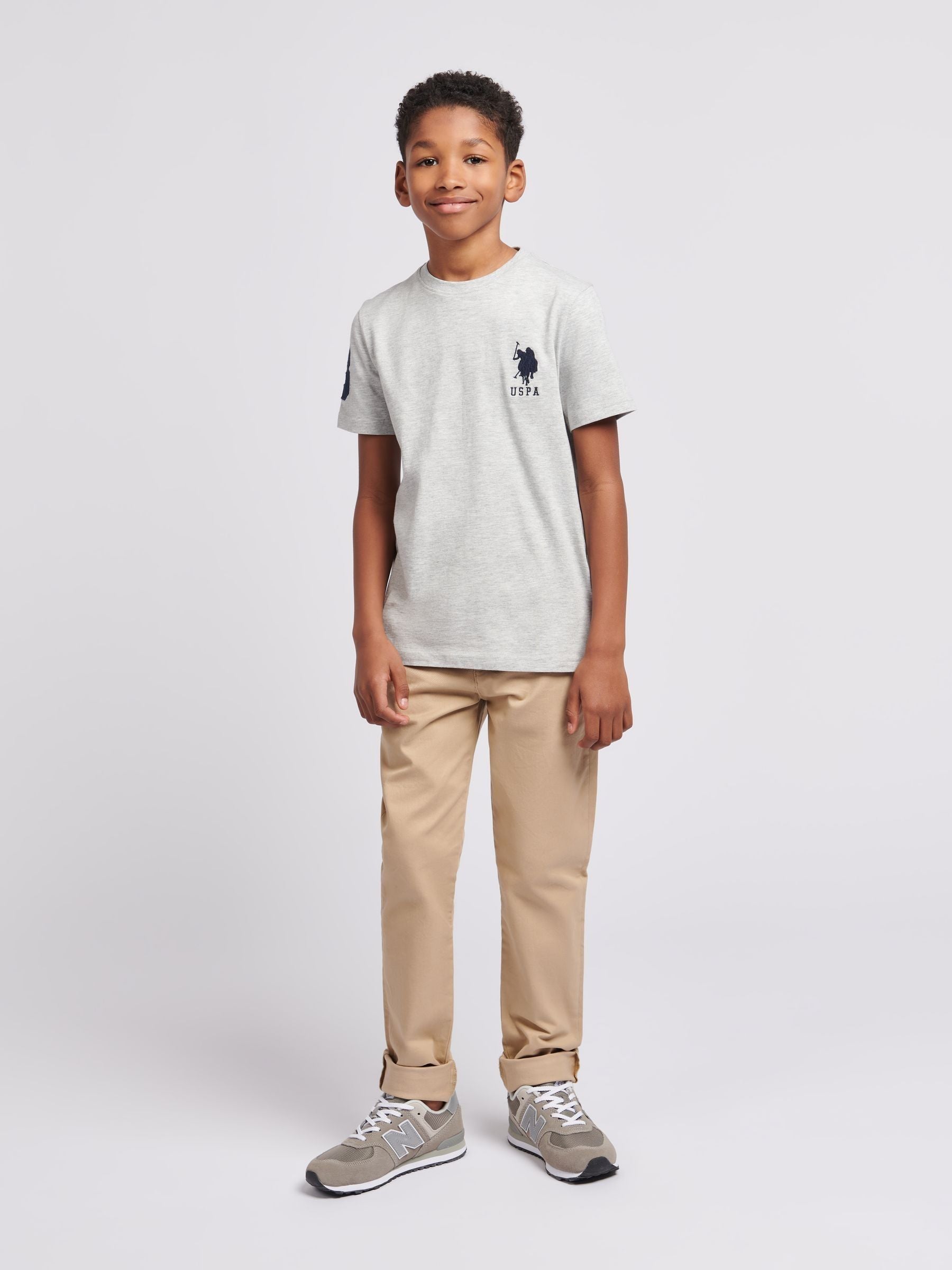 Dsiney Kidz - U.S. Polo Assn. Light Grey Player 3 T-Shirt image 3