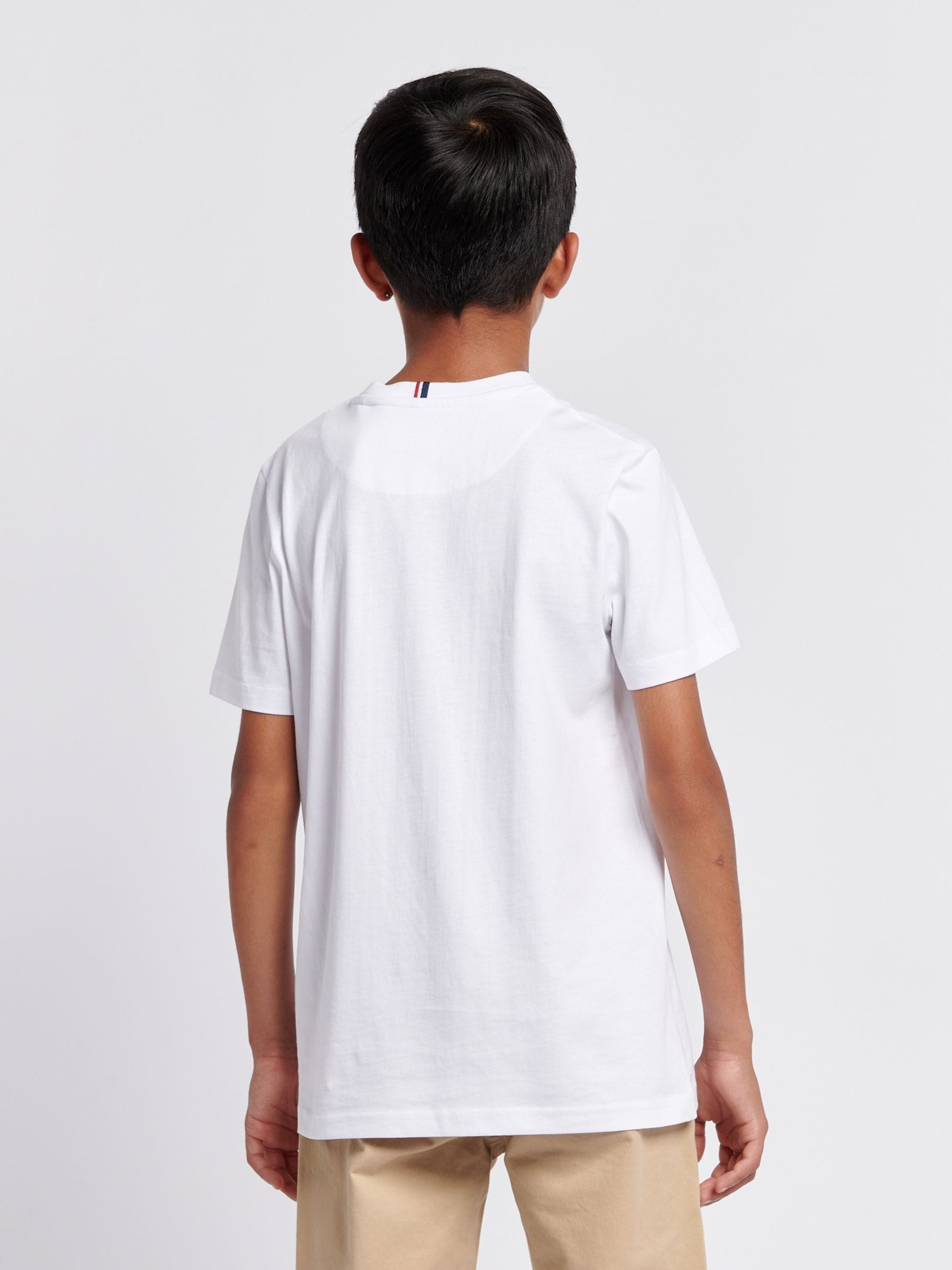 Dsiney Kidz - U.S. Polo Assn. Chalk White Texture Double Horsemen T-Shirt image 2