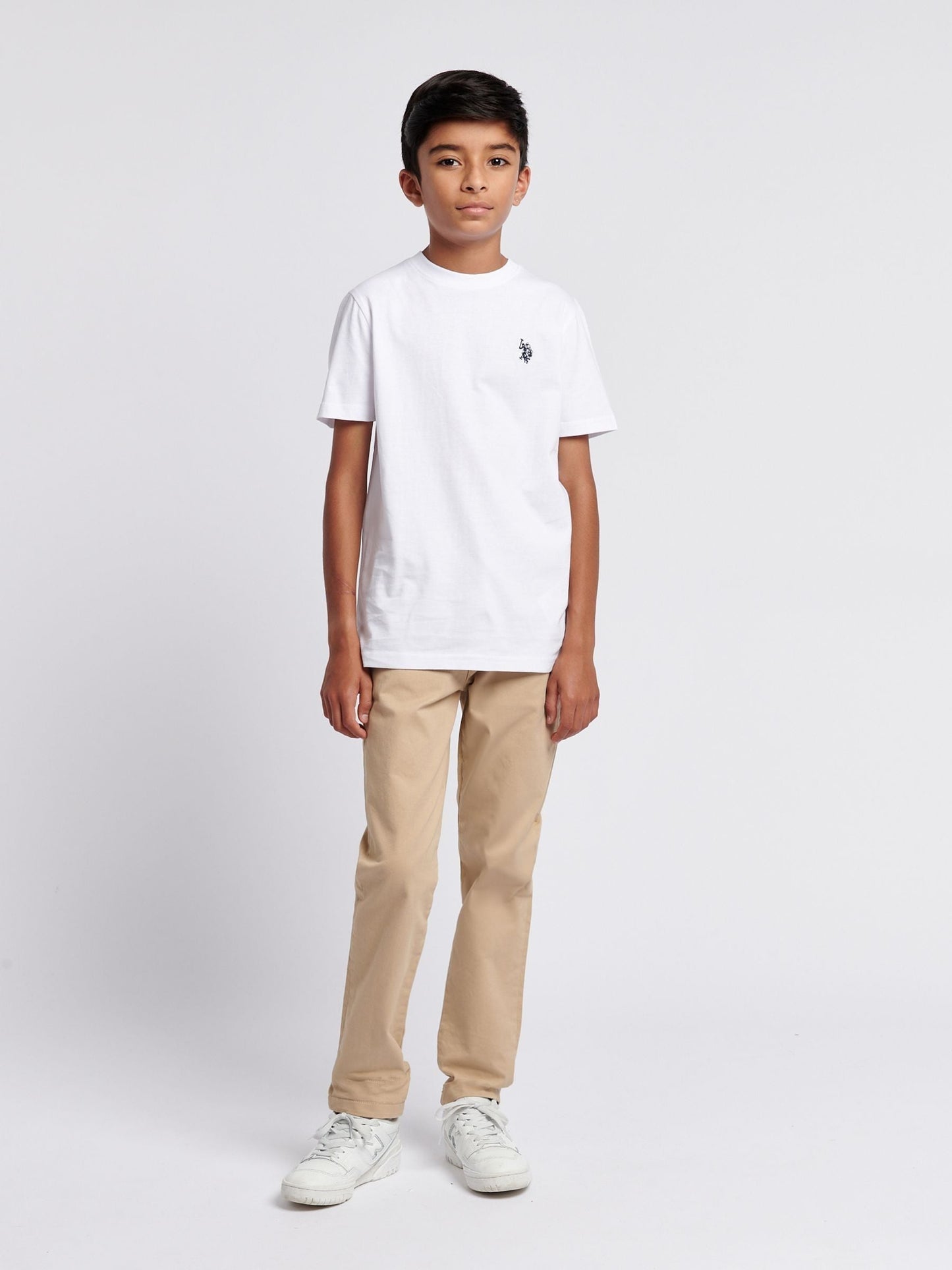 Dsiney Kidz - U.S. Polo Assn. Chalk White Texture Double Horsemen T-Shirt image 3