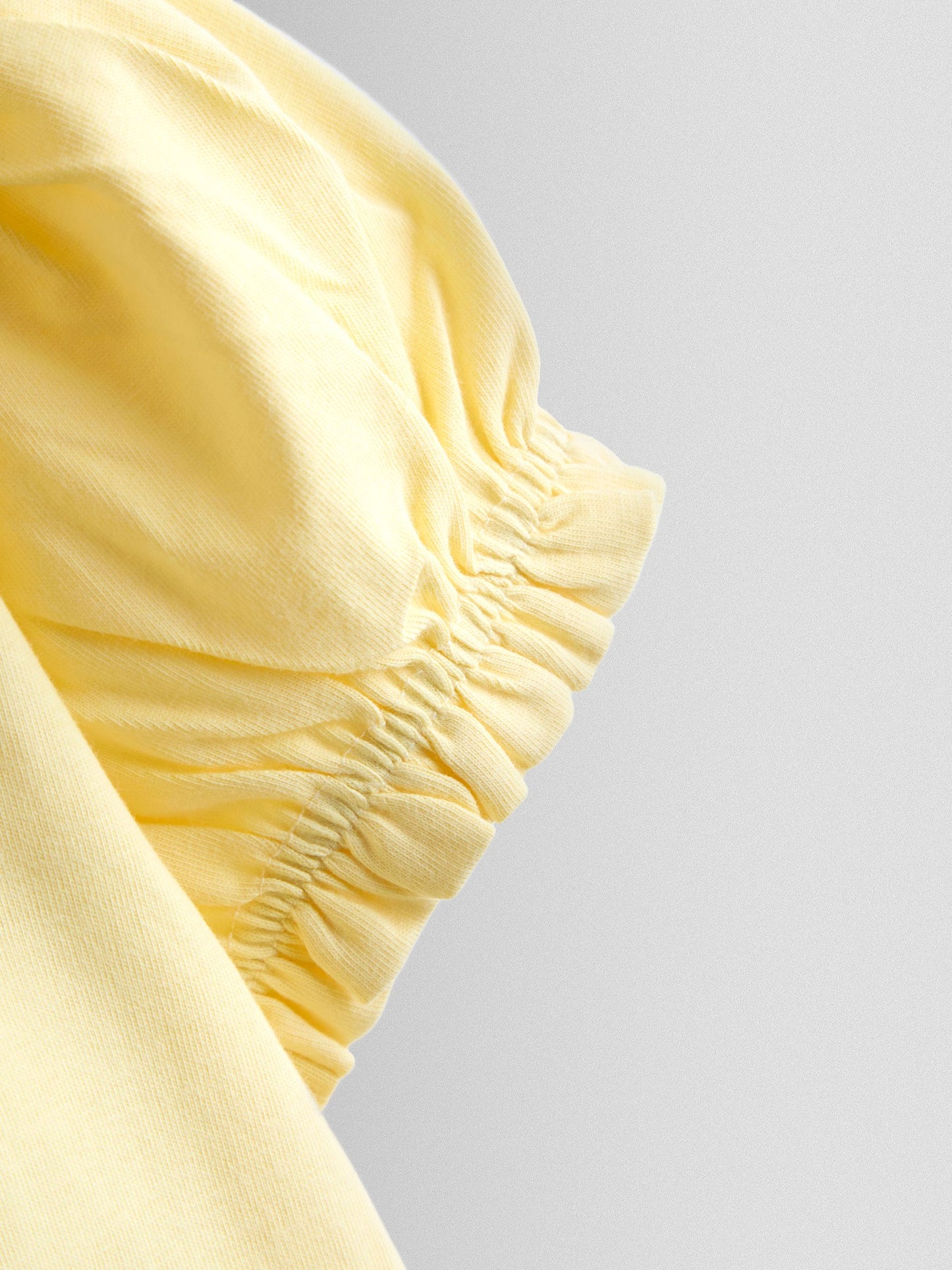 JoJo Maman Bébé Light Yellow Broderie Collar T-shirt image 4