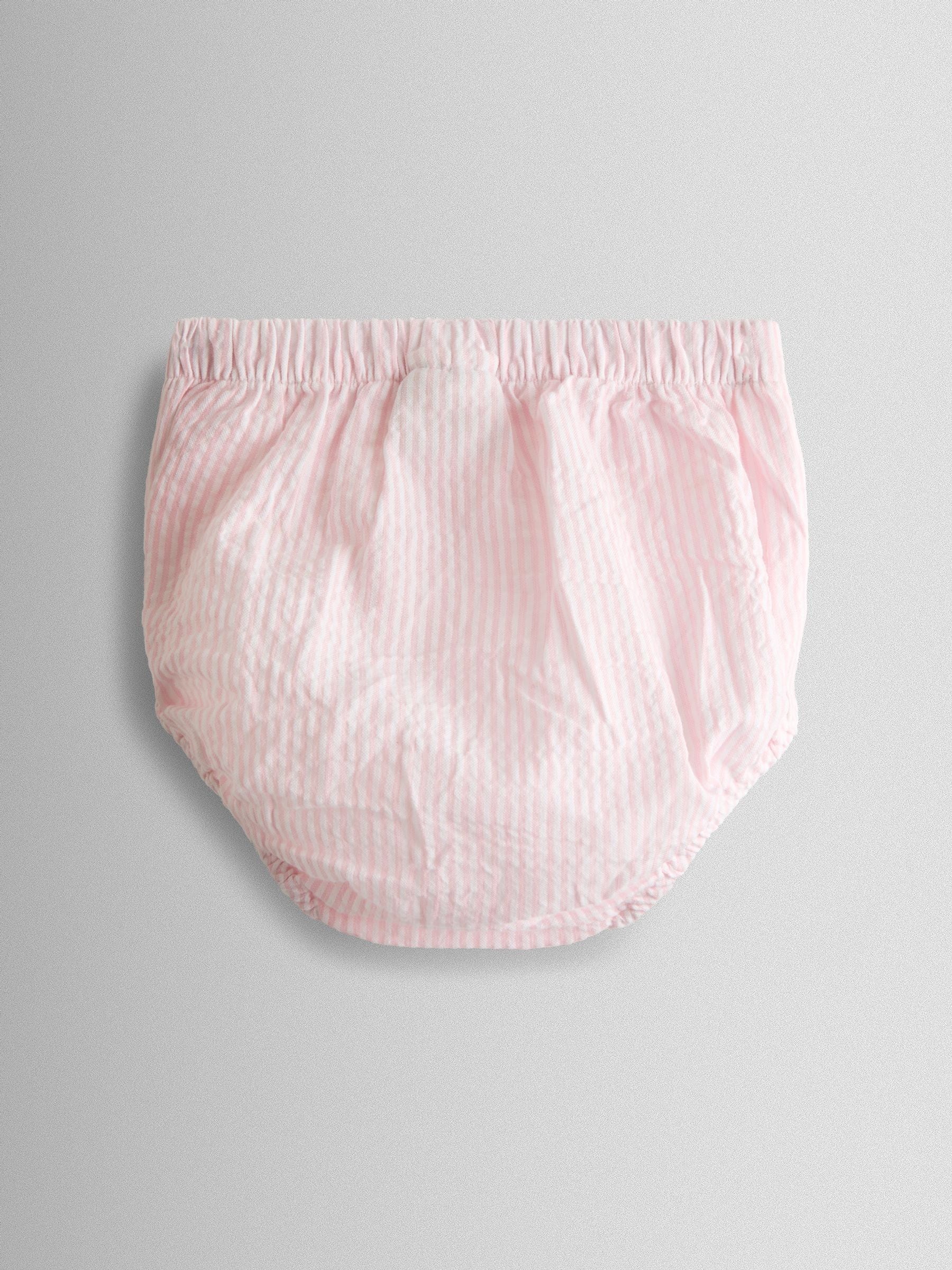 JoJo Maman Bébé Pink Bunny Embroidered Baby Dress, Knicker & Hat Set image 5