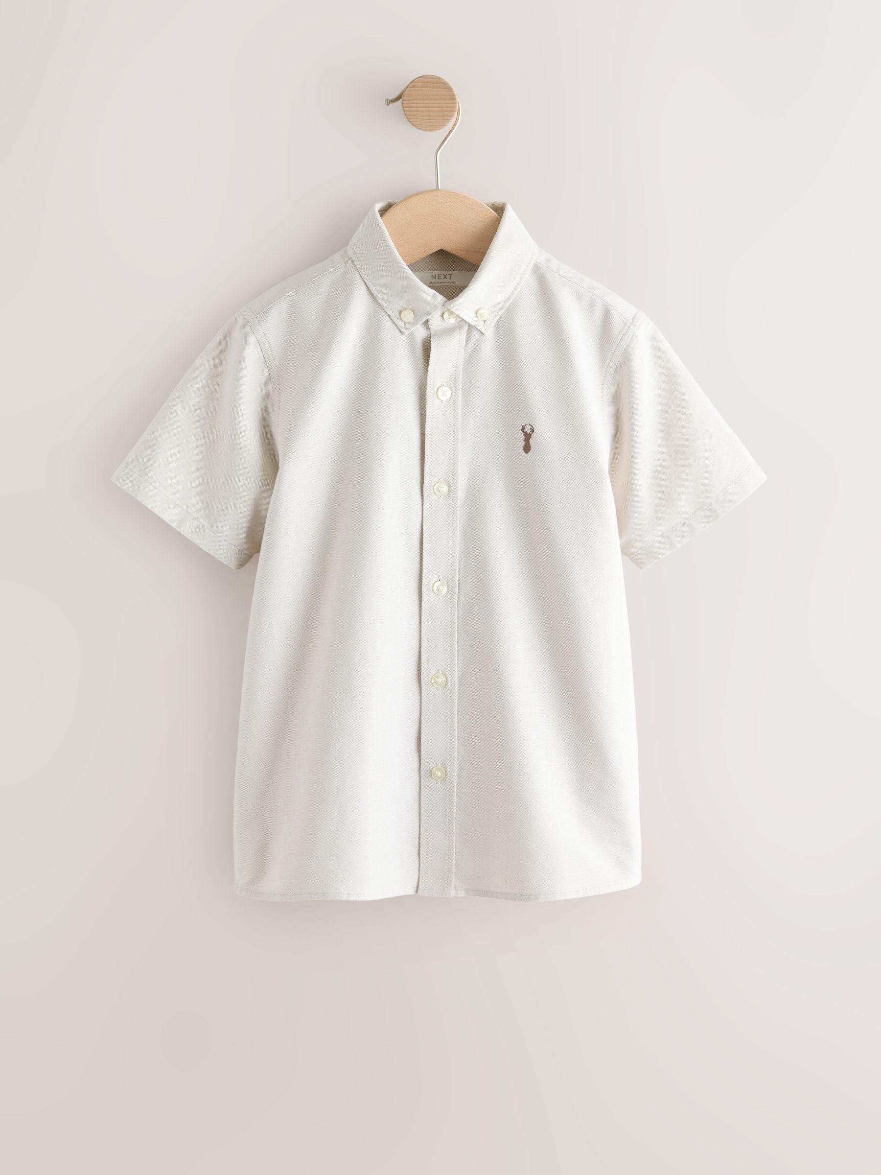 Dsiney Kidz - Neutral Short Sleeve Premium Oxford Shirt (3-17yrs) image 1
