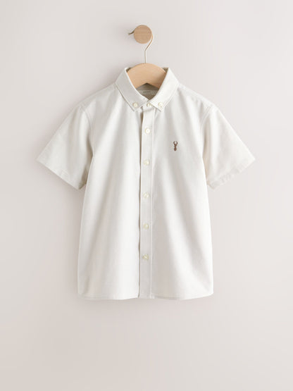 Dsiney Kidz - Neutral Short Sleeve Premium Oxford Shirt (3-17yrs) image 1