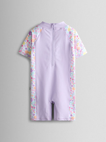 JoJo Maman Bébé Lilac Fruit UV Sunsafe Suit image 3
