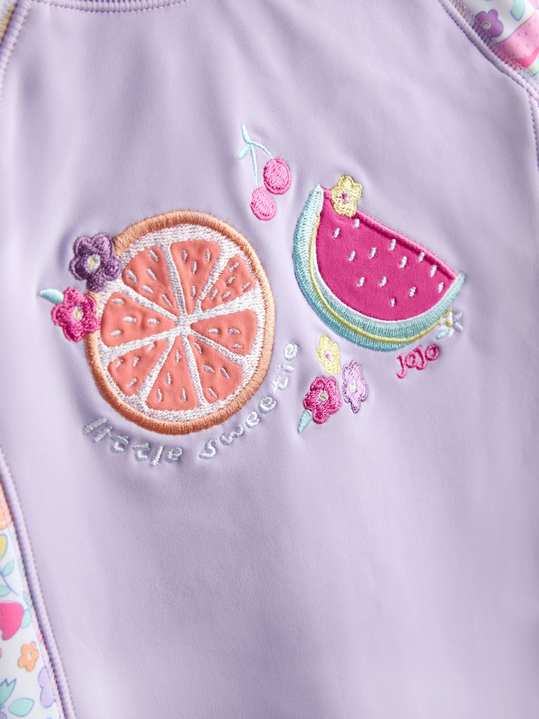 JoJo Maman Bébé Lilac Fruit UV Sunsafe Suit image 4