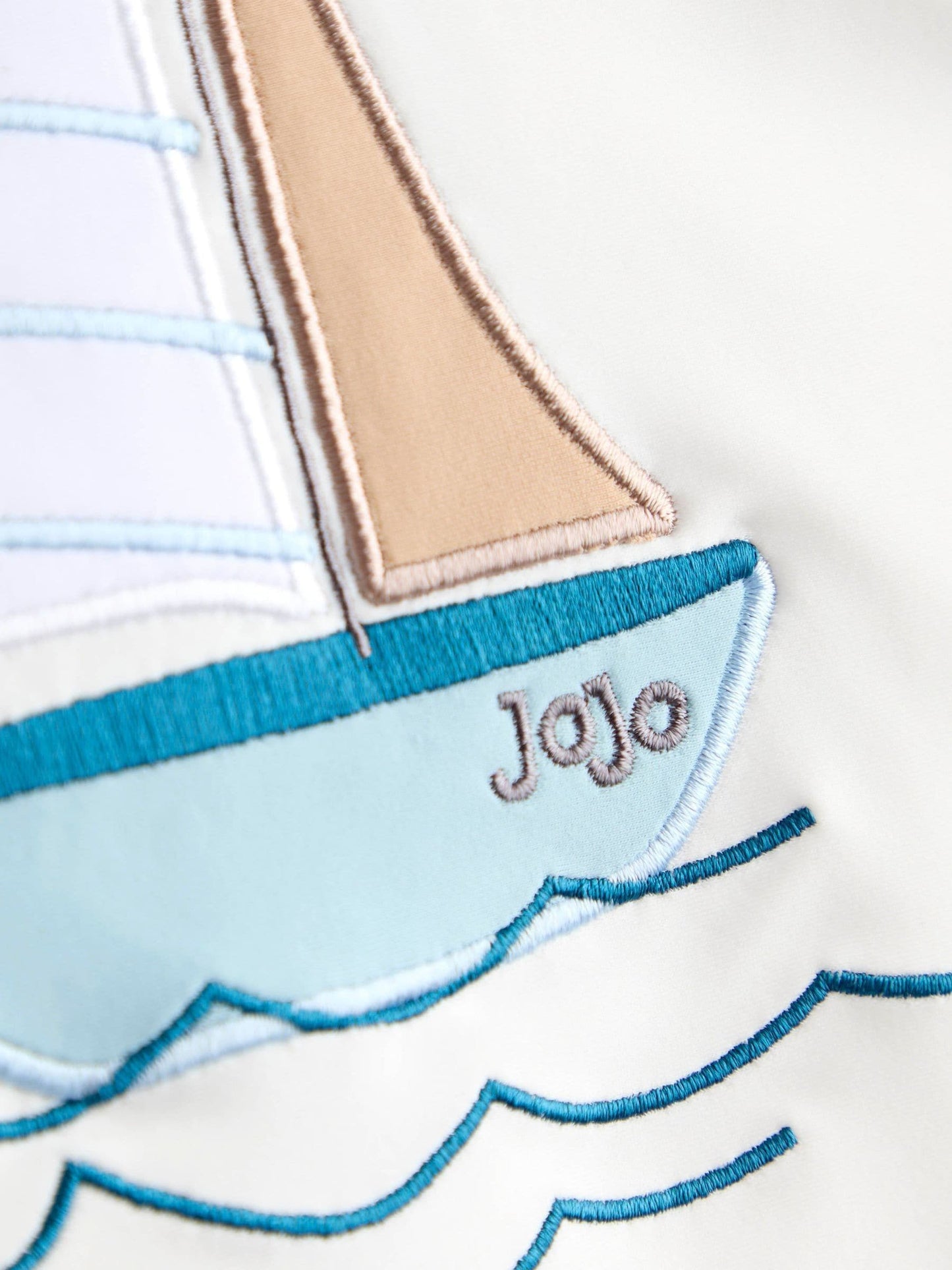 JoJo Maman Bébé Blue Applique Long Sleeve Rash Vest Set image 4