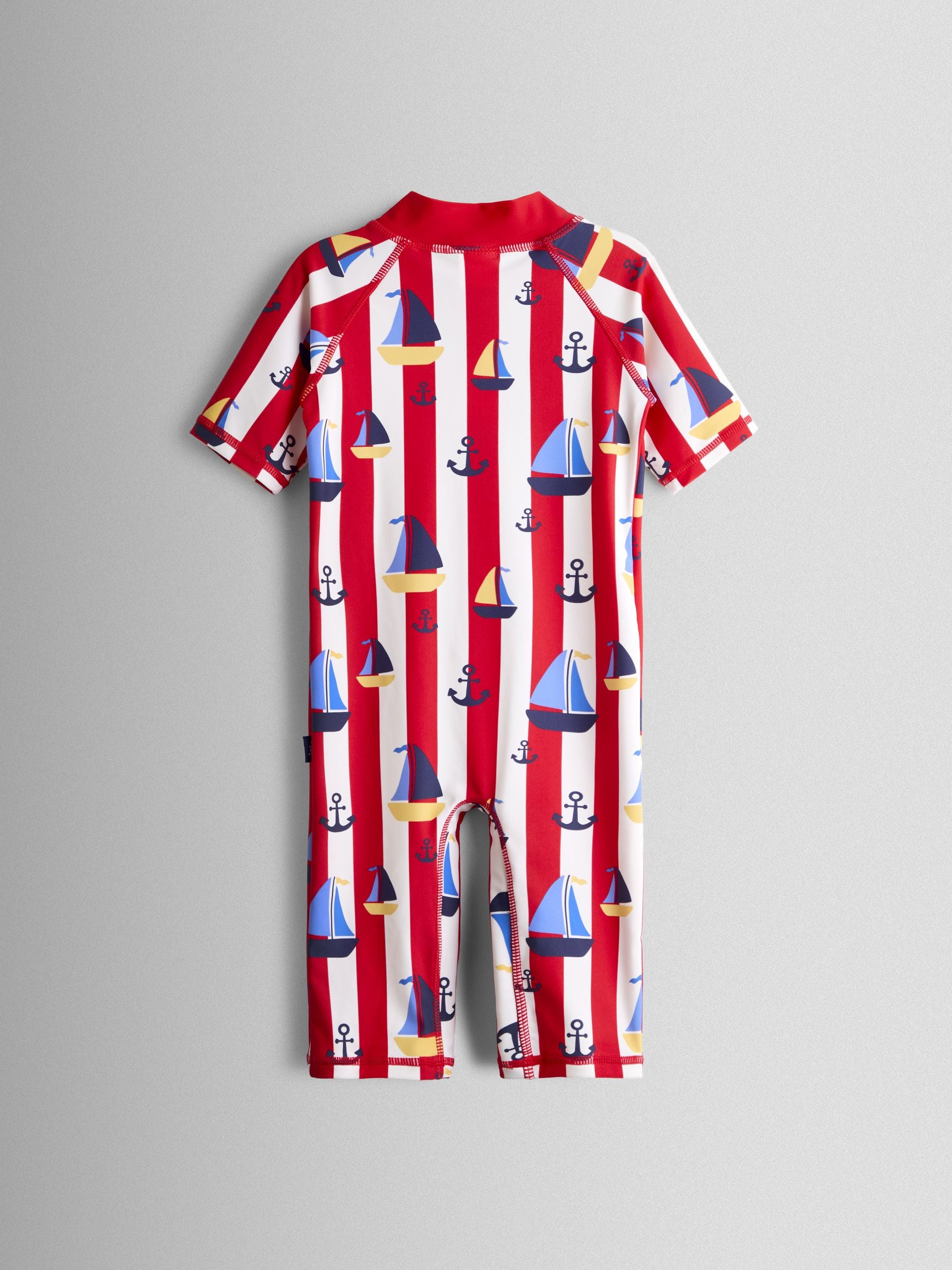 JoJo Maman Bébé Red Nautical UV Sunsafe Suit image 3