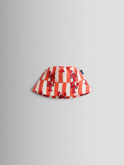 JoJo Maman Bébé Red Lobster Swim Bucket Hat image 1