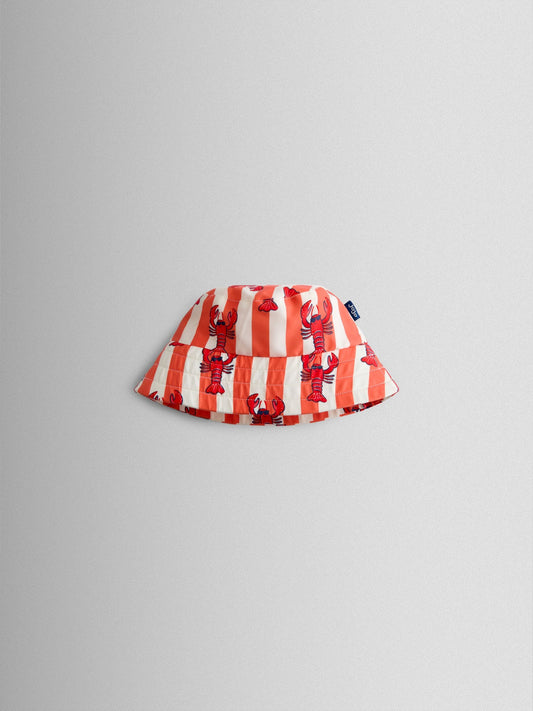 JoJo Maman Bébé Red Lobster Swim Bucket Hat image 1