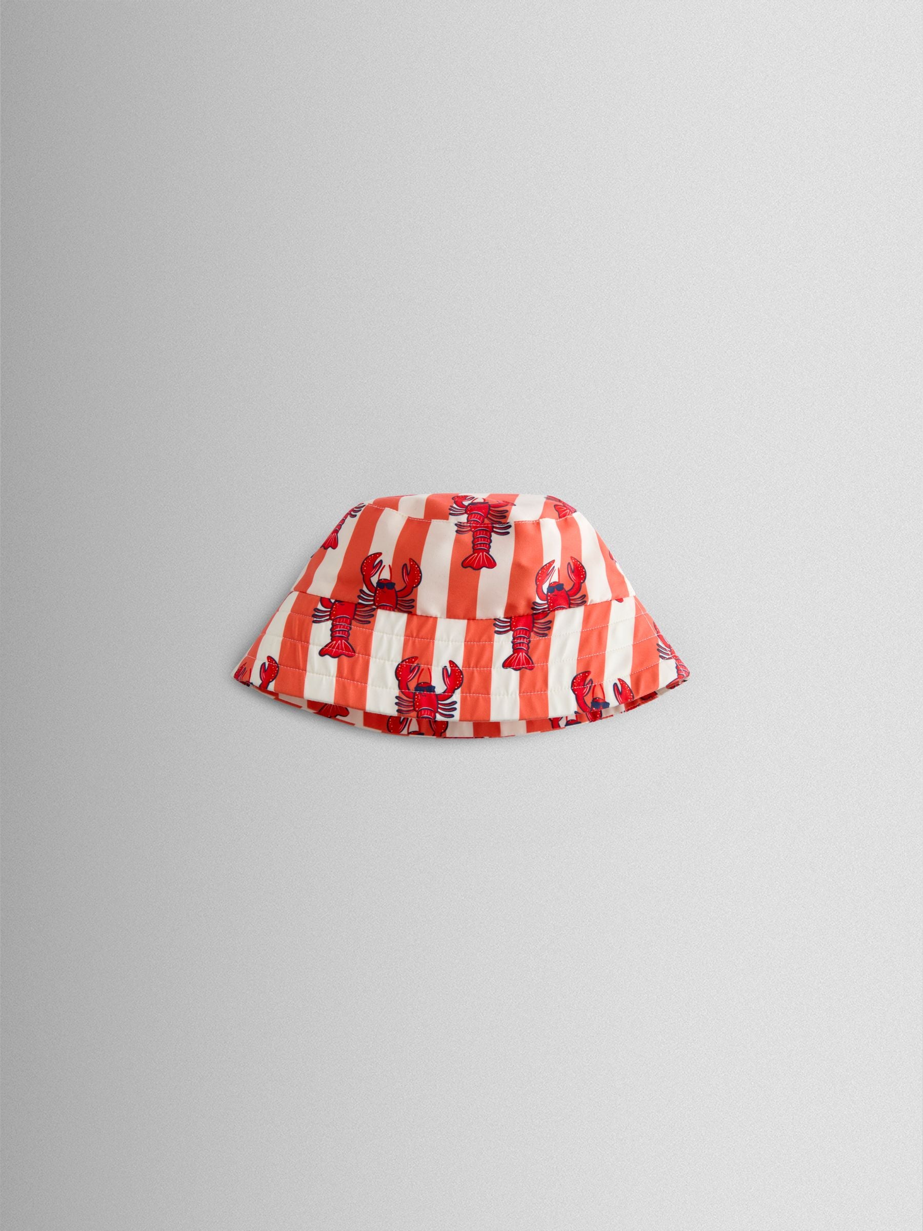 JoJo Maman Bébé Red Lobster Swim Bucket Hat image 2
