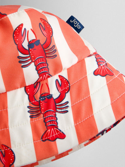 JoJo Maman Bébé Red Lobster Swim Bucket Hat image 3
