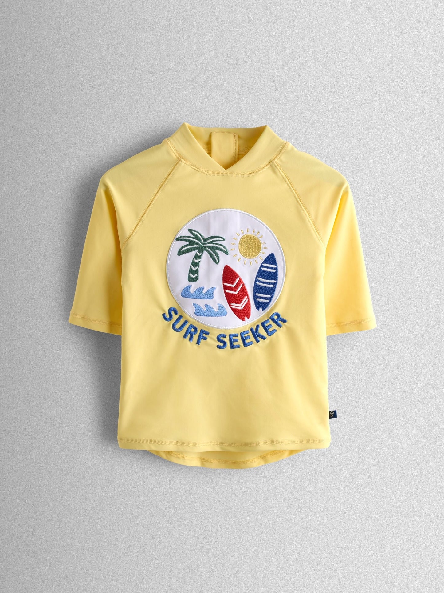 JoJo Maman Bébé Yellow Surf Seeker Appliqué Sunsafe Rash Vest Set image 3