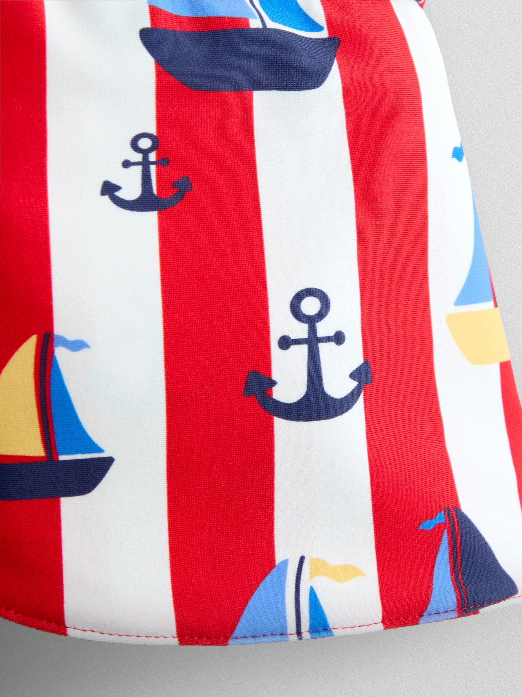 JoJo Maman Bébé Red Nautical UV Sun Protection Swim Hat image 3