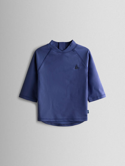 JoJo Maman Bébé Navy UV Sunsafe Long Sleeve Rash Vest image 2