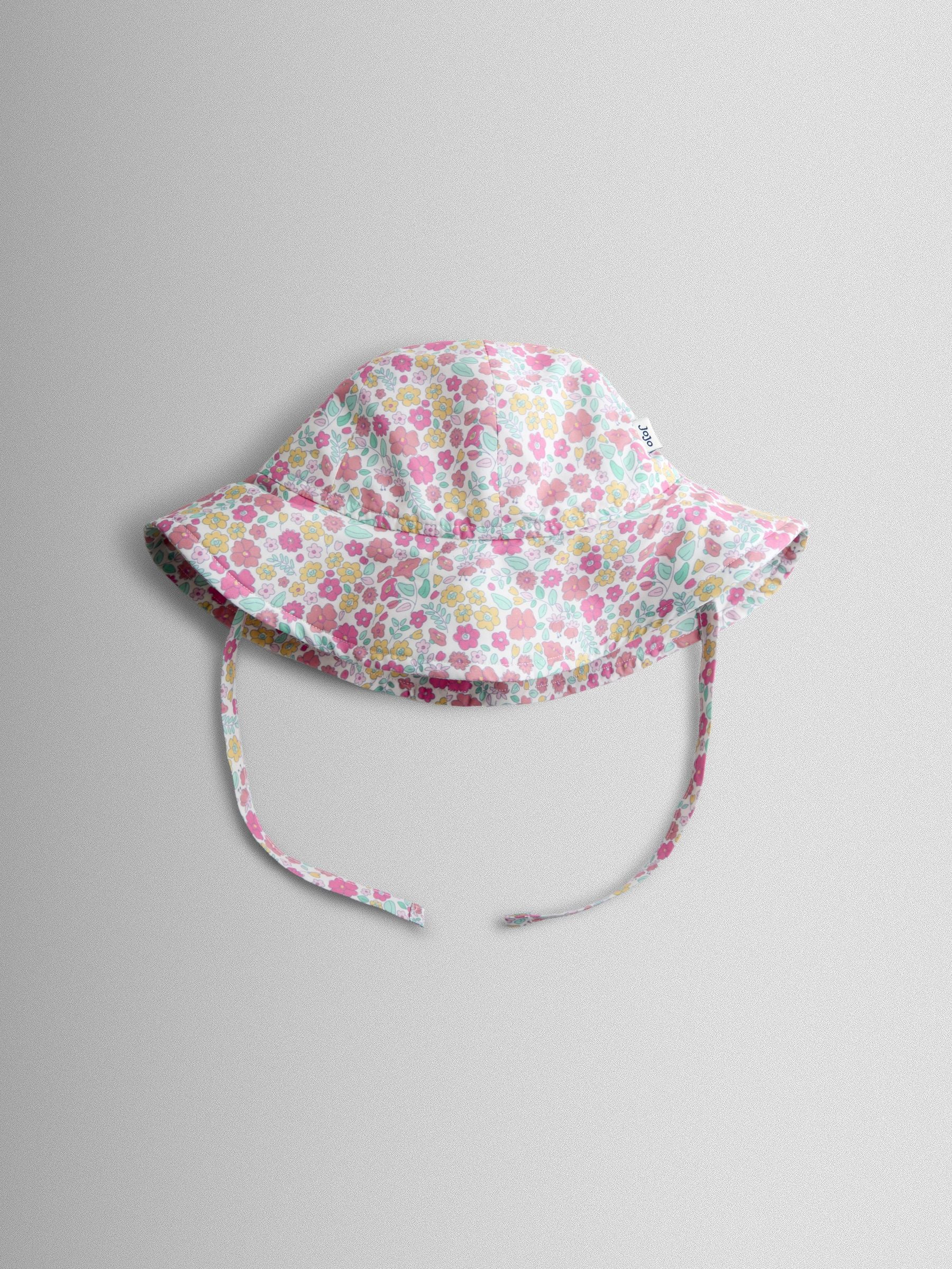 JoJo Maman Bébé Light Pink Floppy Sun Hat image 1
