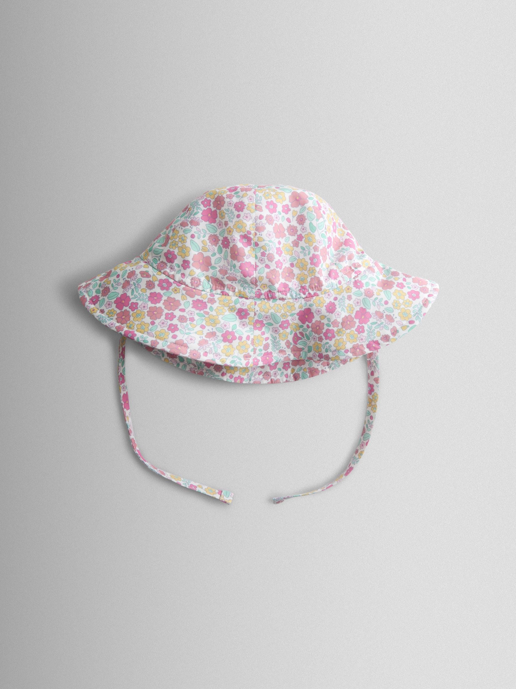 JoJo Maman Bébé Light Pink Floppy Sun Hat image 2