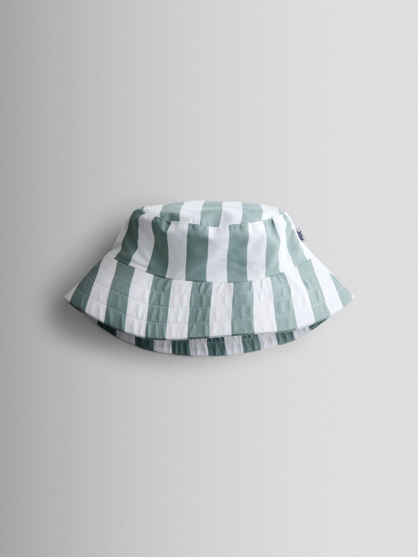 JoJo Maman Bébé Green Stripe Swim Bucket Hat image 1