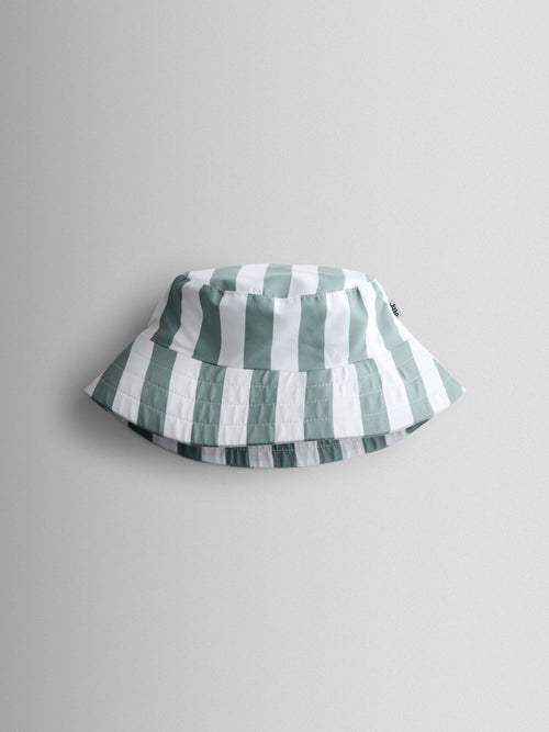 JoJo Maman Bébé Green Stripe Swim Bucket Hat image 1
