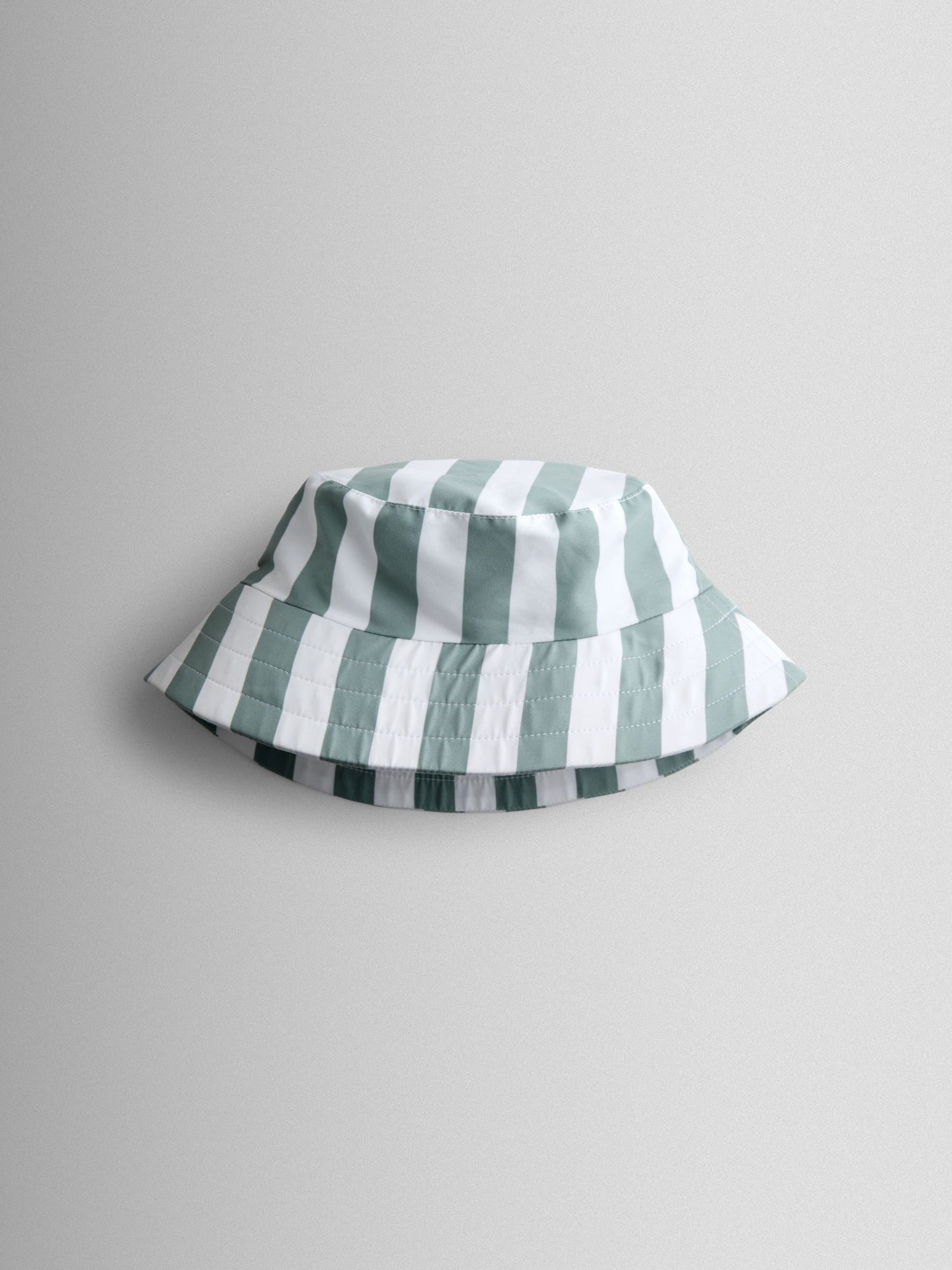 JoJo Maman Bébé Green Stripe Swim Bucket Hat image 2
