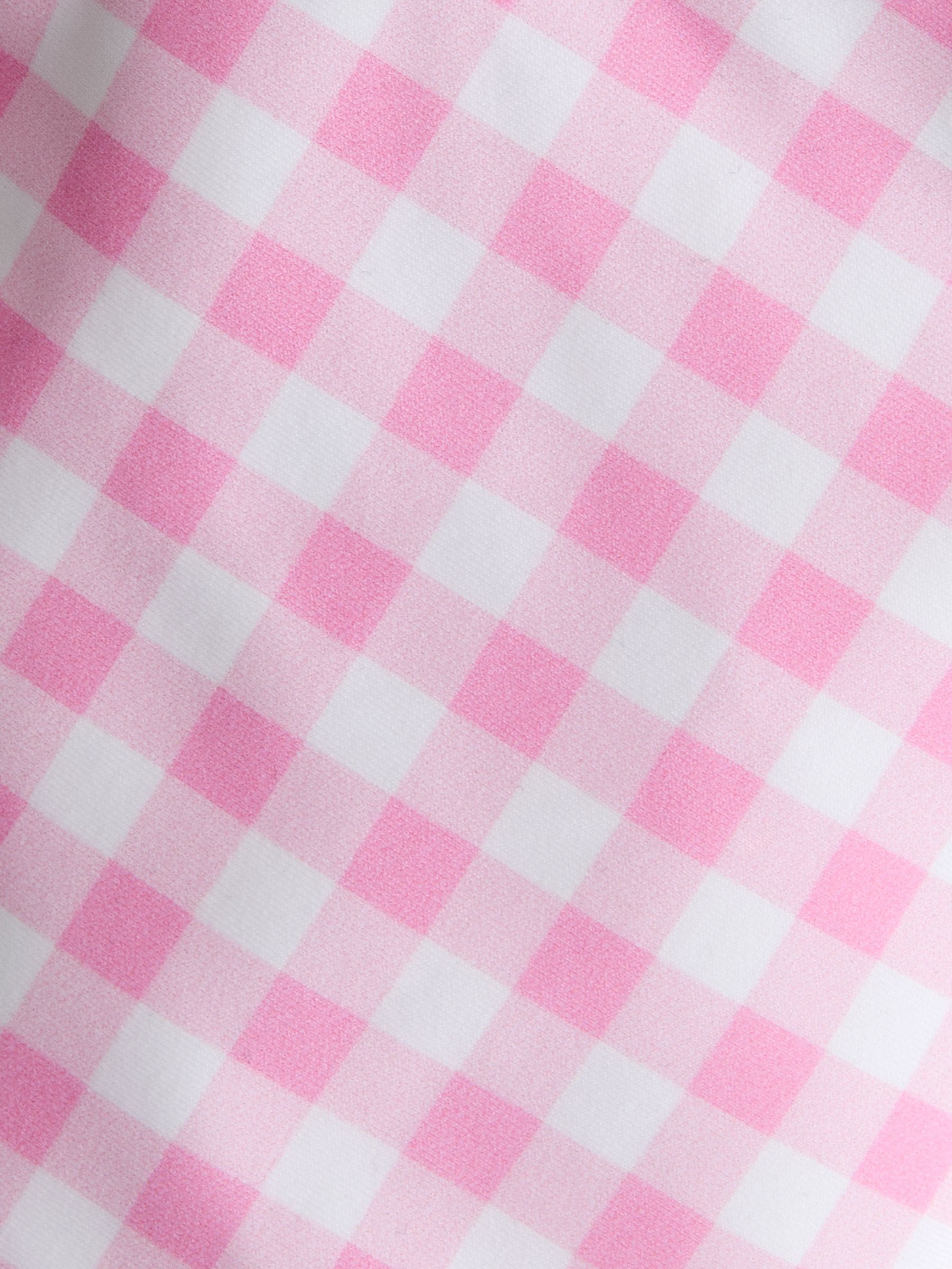 JoJo Maman Bébé Pink Gingham UV Sun Protection Swim Hat image 4