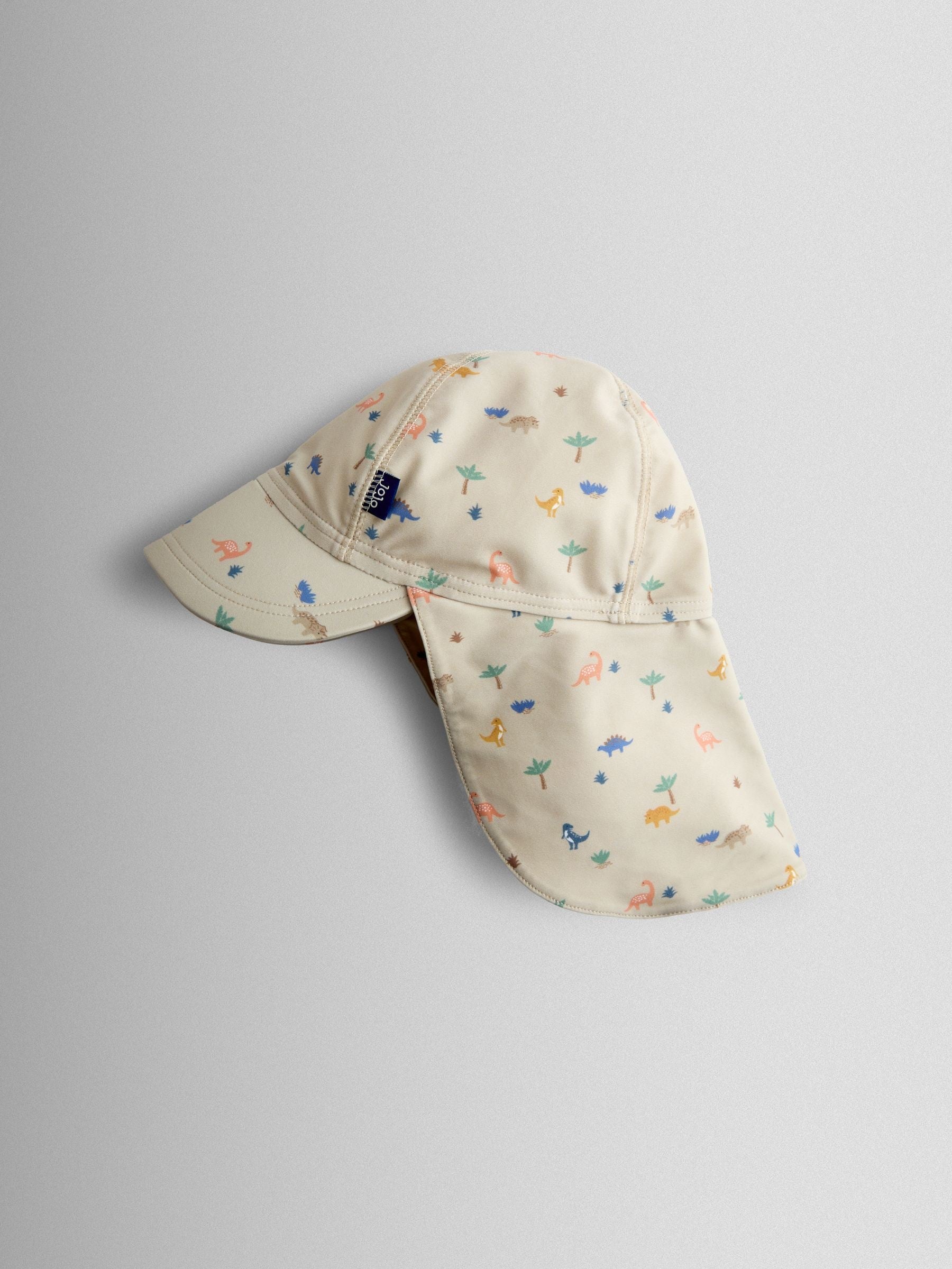 JoJo Maman Bébé Stone Dino UV Sun Protection Swim Hat image 1