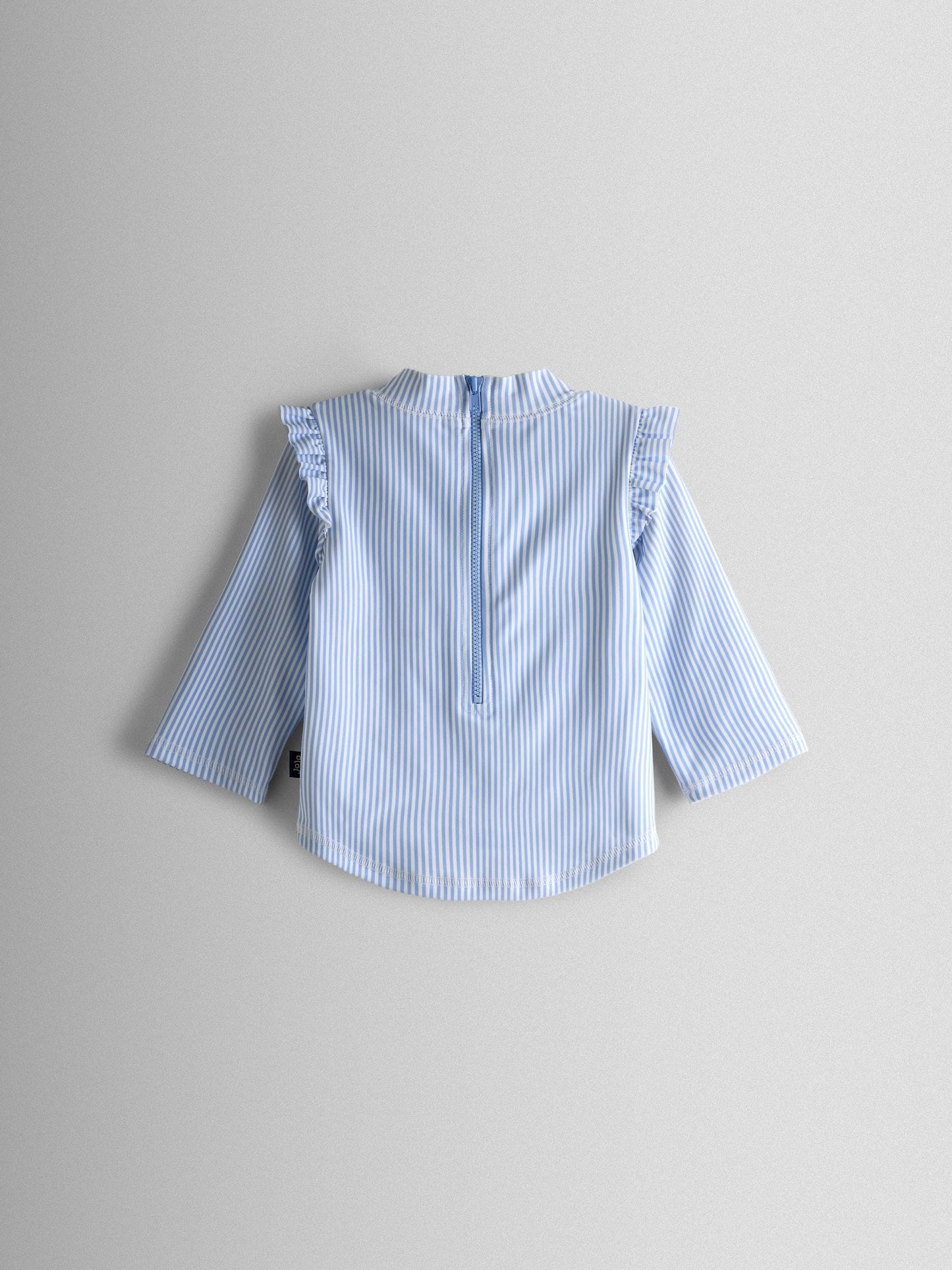 JoJo Maman Bébé Blue Stripe Cherry Sunsafe Rash Vest Set image 3