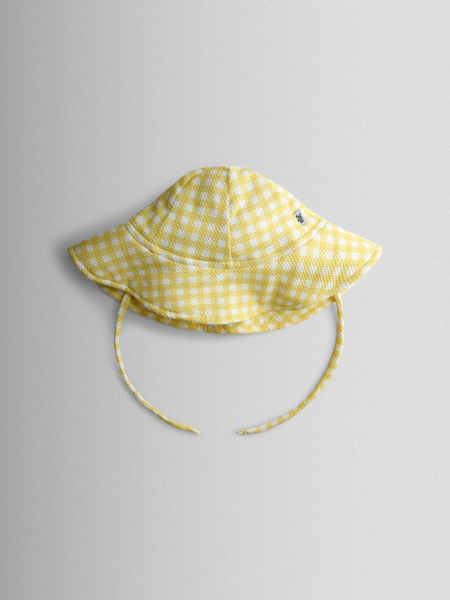 JoJo Maman Bébé Yellow Floppy Sun Hat image 1