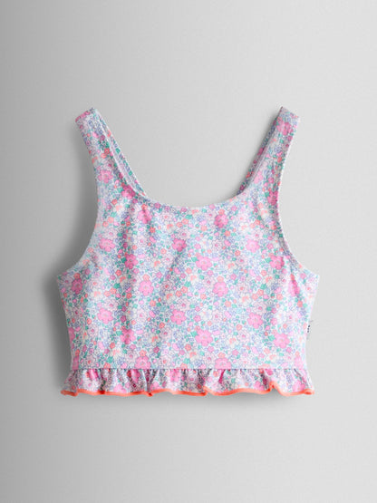 JoJo Maman Bébé Neon Ditsy Frill Print 2-Piece Bikini Set image 3