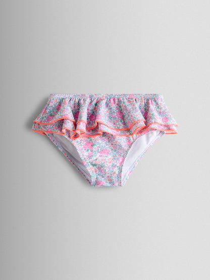 JoJo Maman Bébé Neon Ditsy Frill Print 2-Piece Bikini Set image 5