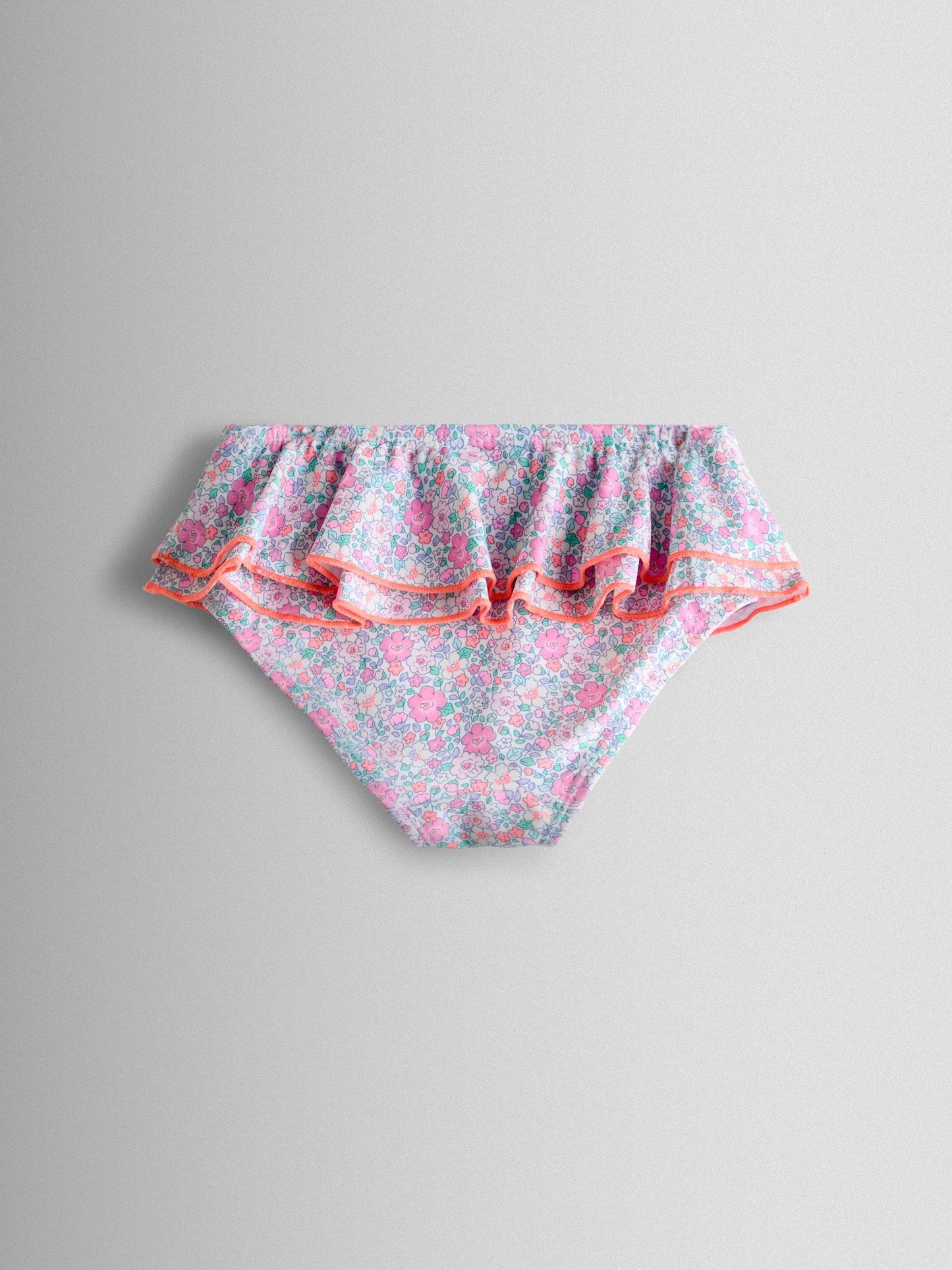 JoJo Maman Bébé Neon Ditsy Frill Print 2-Piece Bikini Set image 6